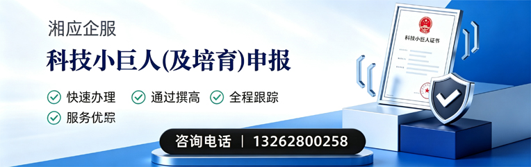赣州科技小巨人及培育企业申报服务