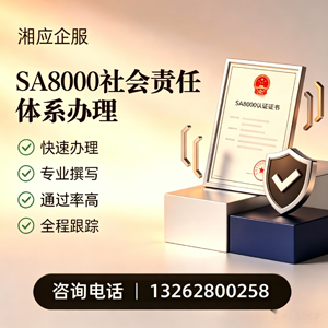 赣州SA8000社会责任体系认证服务